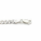 Real Solid 925 Silver Cuban Link Chain 18in 4mm