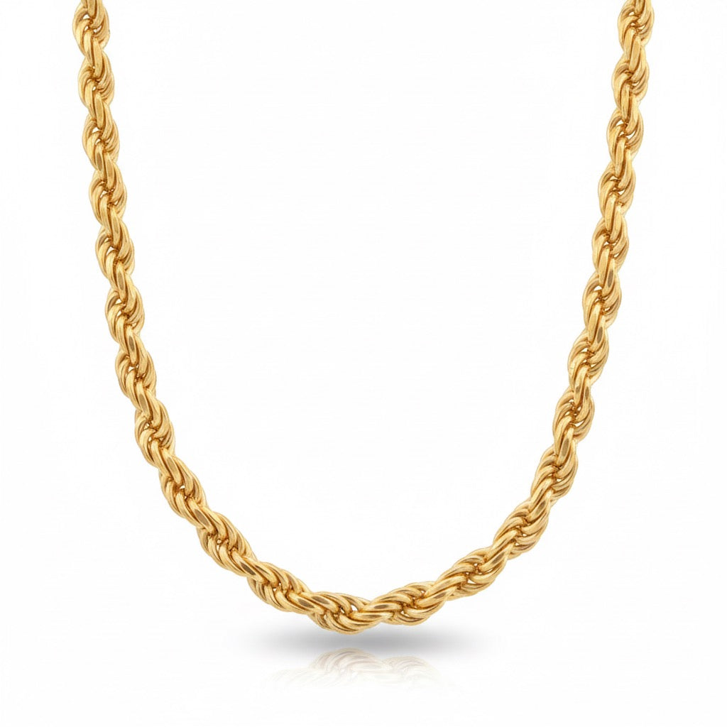 14 Karat Gold Vermeil Seilkette 24 Zoll 5 mm