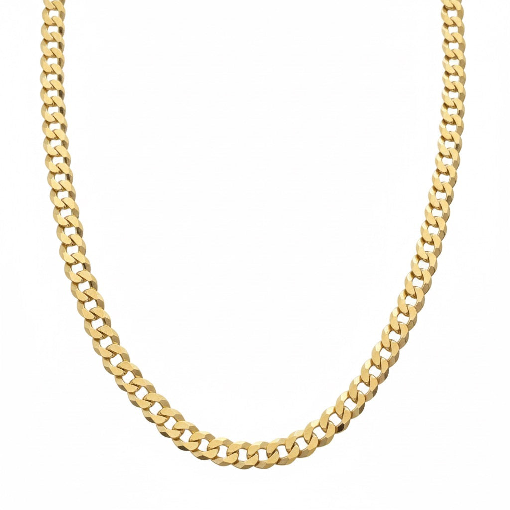 14k Gold Vermeil Cuban Chain 18in 4mm