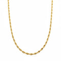 14k Gold Semi-Solid Rope Chain 18in 2mm