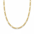 14k Solid Gold Figaro Chain 18in 3mm