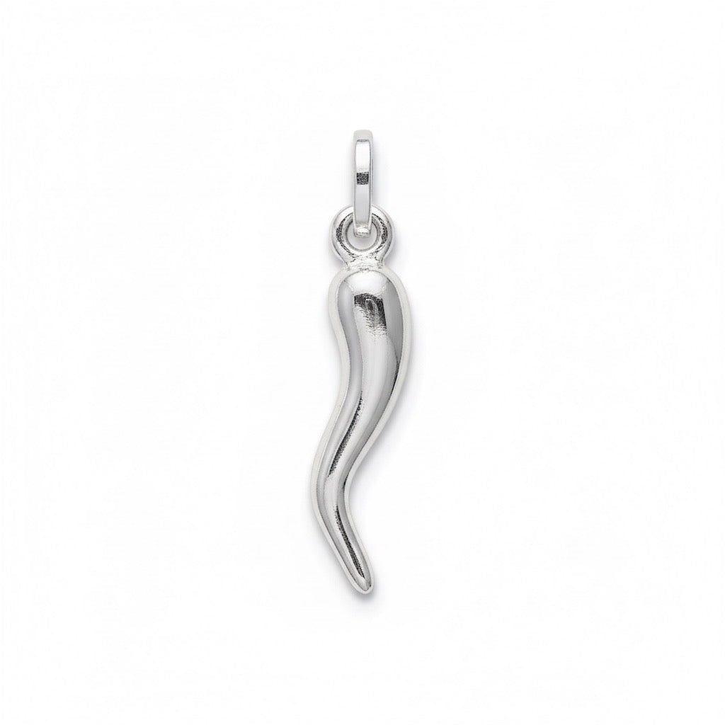 Solid Silver Italian Horn