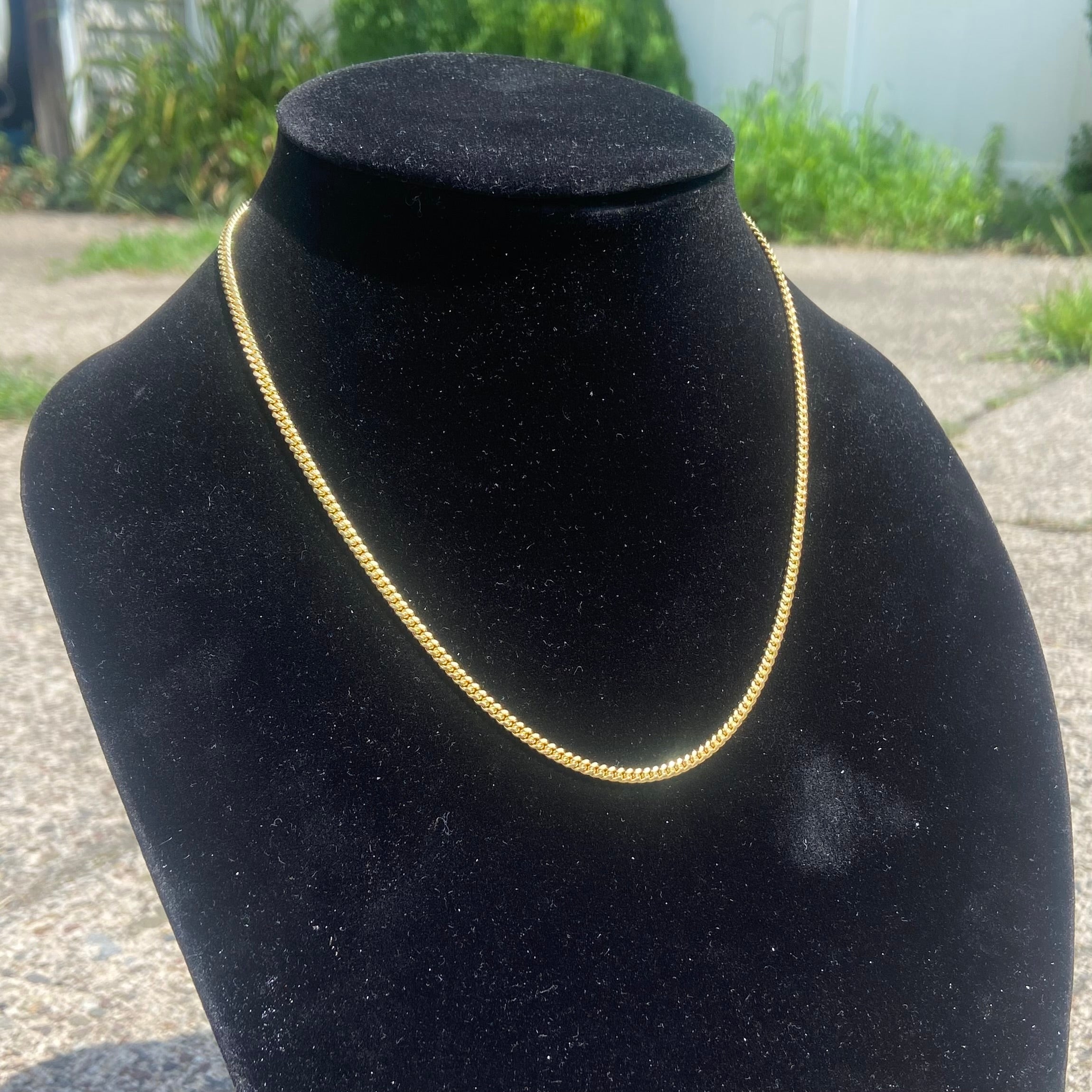 14k Gold Vermeil Miami Cuban Chain 18in 4mm