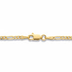 14k Gold Vermeil Figaro Chain 18in 2mm