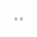 14k Gold Vermeil Round CZ Studs 3mm