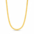 14k Solid Gold Herringbone Chain 18in 3mm