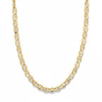 Massive echte 14 Karat Gold Mariner Gliederkette 20 Zoll 3 mm