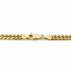 14k Gold Semi-Solid Miami Cuban Link Chain 20in 4mm