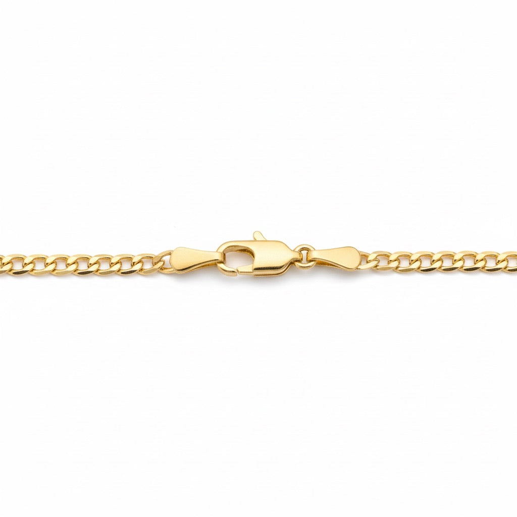 Solid Real 14k Gold Cuban Link Chain 20in 3mm