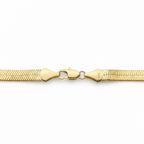Gold Herringbone Chain 24in 6mm