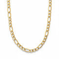 14k Gold Semi-Solid Figaro Chain 20in 5mm