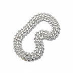 Solid Silver Miami Cuban Link Chain 20in 6mm