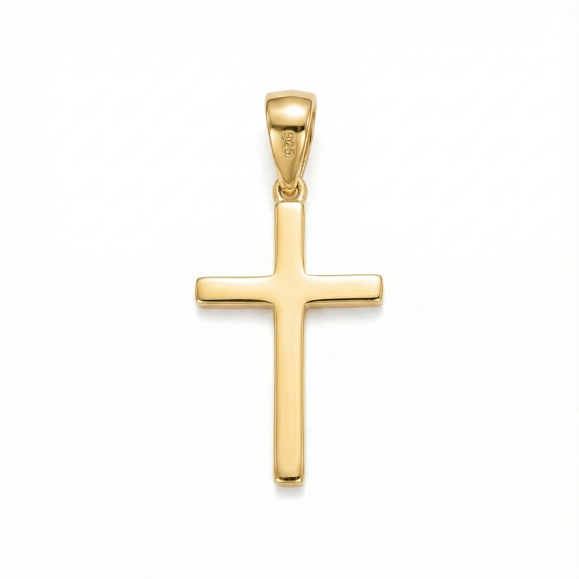 14k Gold Vermeil Cross