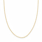 Massive echte 14 Karat Gold Ankerkette 18 Zoll 1 mm