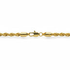 14 Karat Gold mehrlagiges Seilarmband 8 Zoll 4 mm