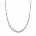 Solid Silver Rope Chain 20in 3mm