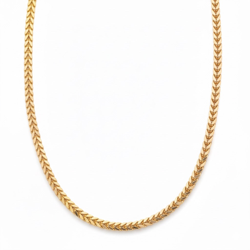 14k Gold Vermeil Franco Chain 18in 2mm