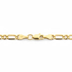 14k Solid Gold Figaro Chain 20in 4mm