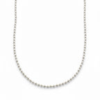 Real Solid 925 Silver Bead Chain 18in 2mm