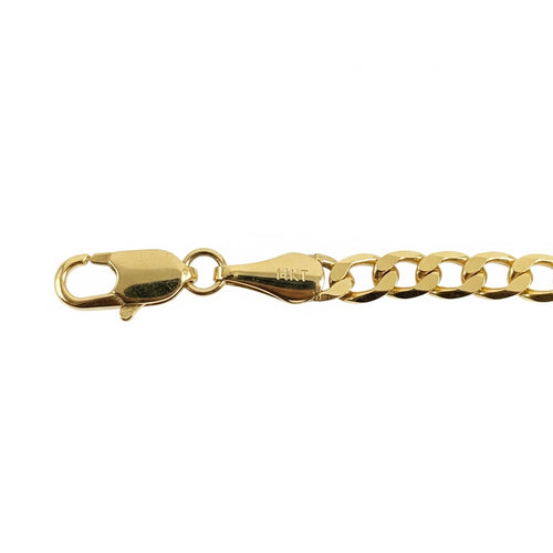 14k Gold Semi-Solid Cuban Link Chain 20in 4mm