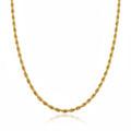 10k Solid Gold Rope Chain 20in 3mm