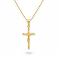 14k Gold Vermeil Chain and Cross Set