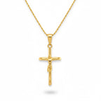 14k Gold Vermeil Chain and Cross Set