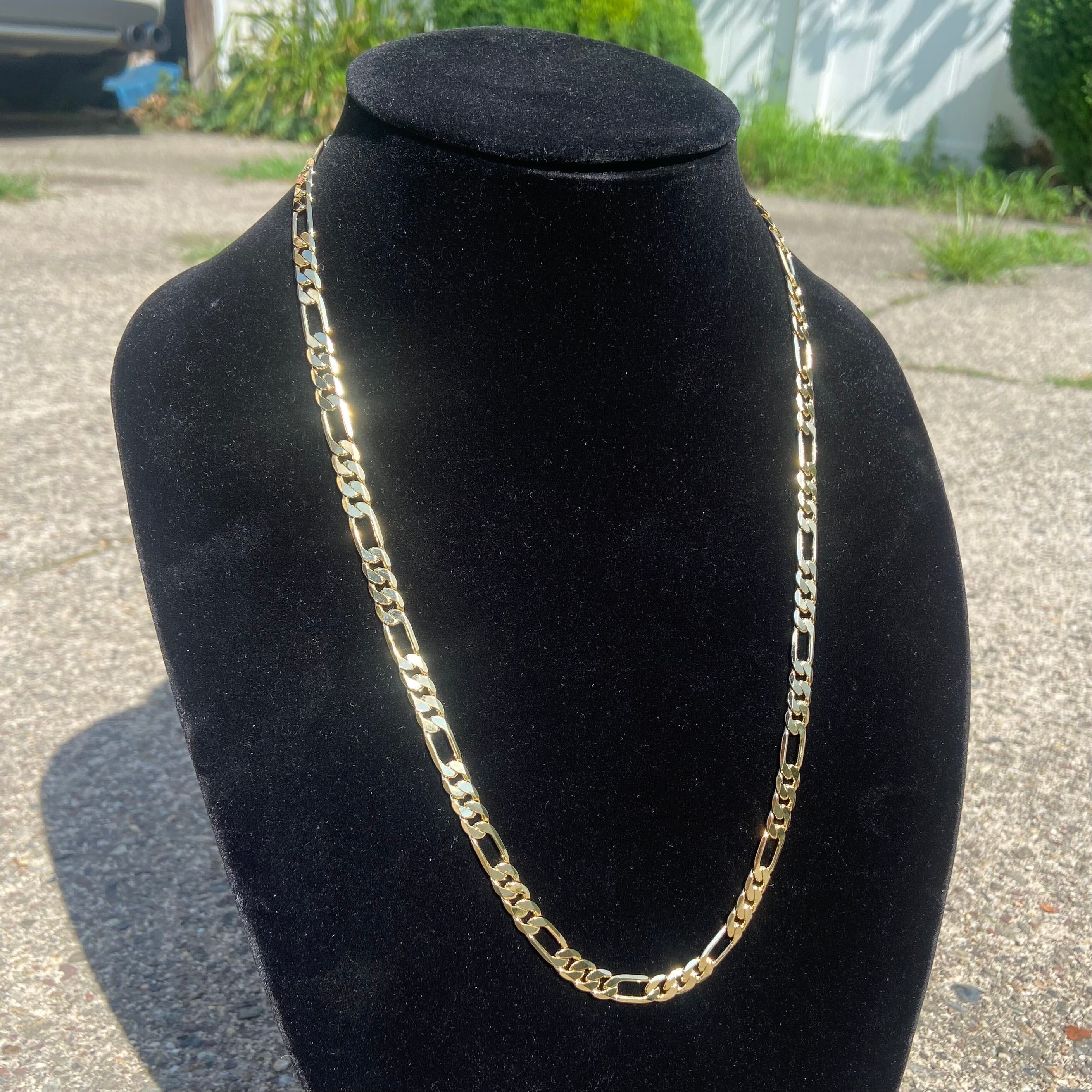 Gold Figaro Chain 24in 6mm