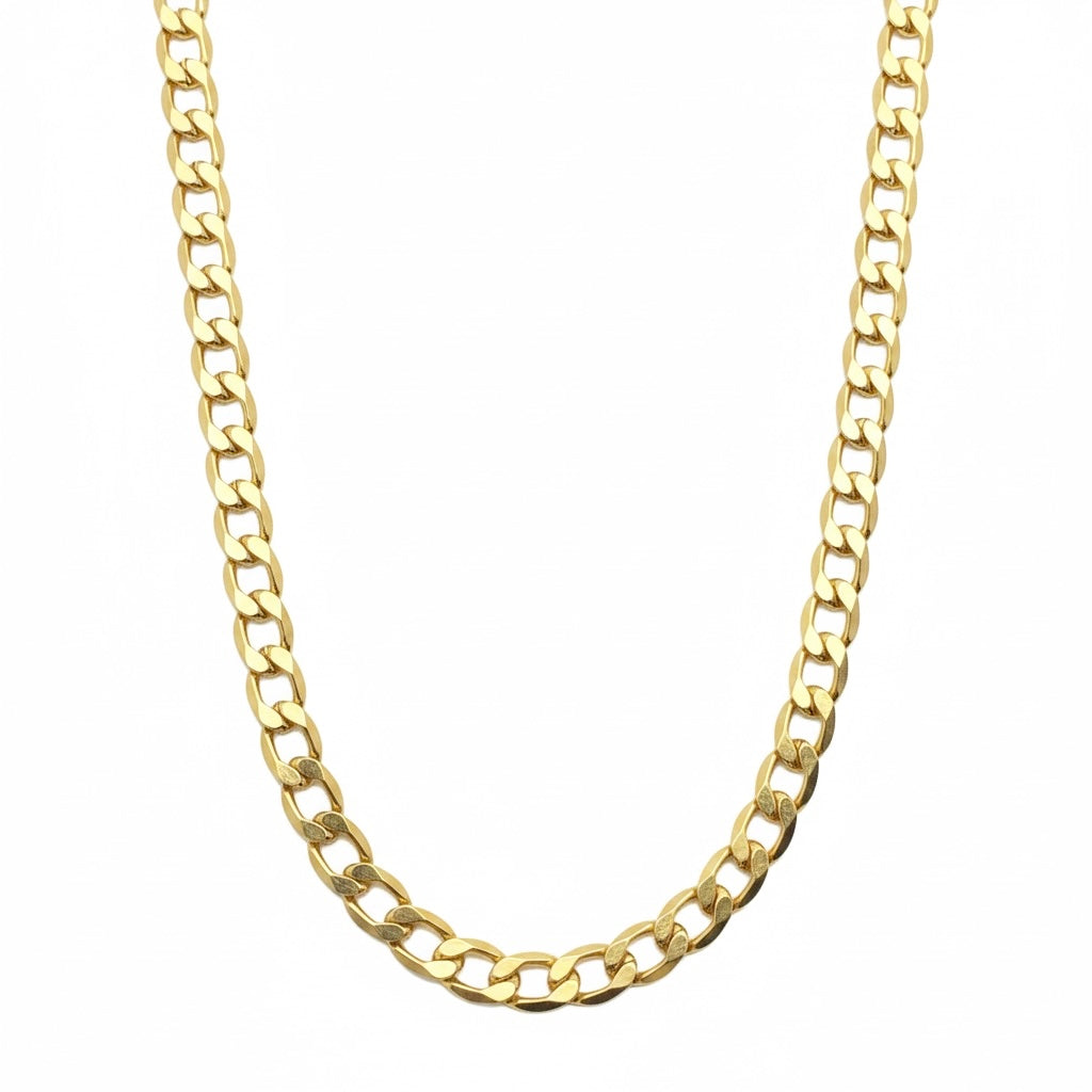 14k Gold Semi-Solid Cuban Link Chain 20in 4mm