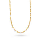14k Gold Vermeil Figaro Chain 18in 2mm
