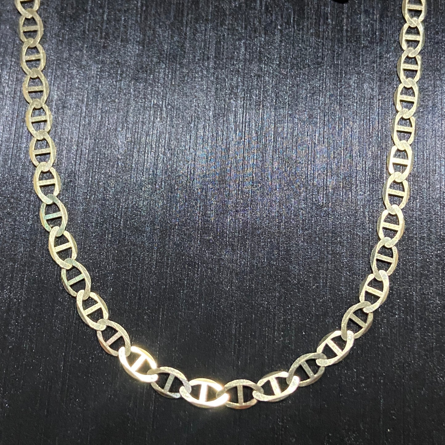 Solid Real 14k Gold Mariner Link Chain 20in 3mm