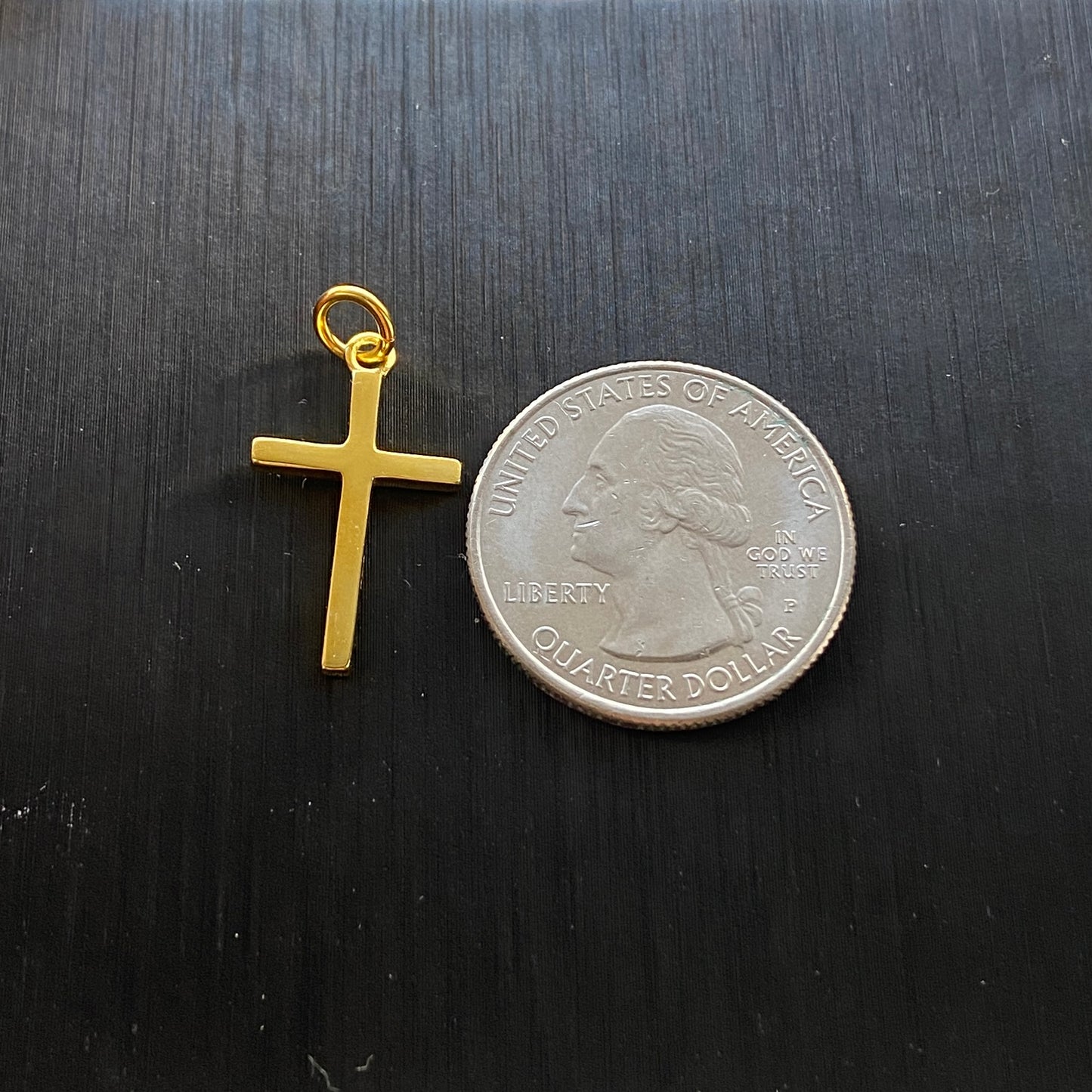 14k Gold Vermeil Cross