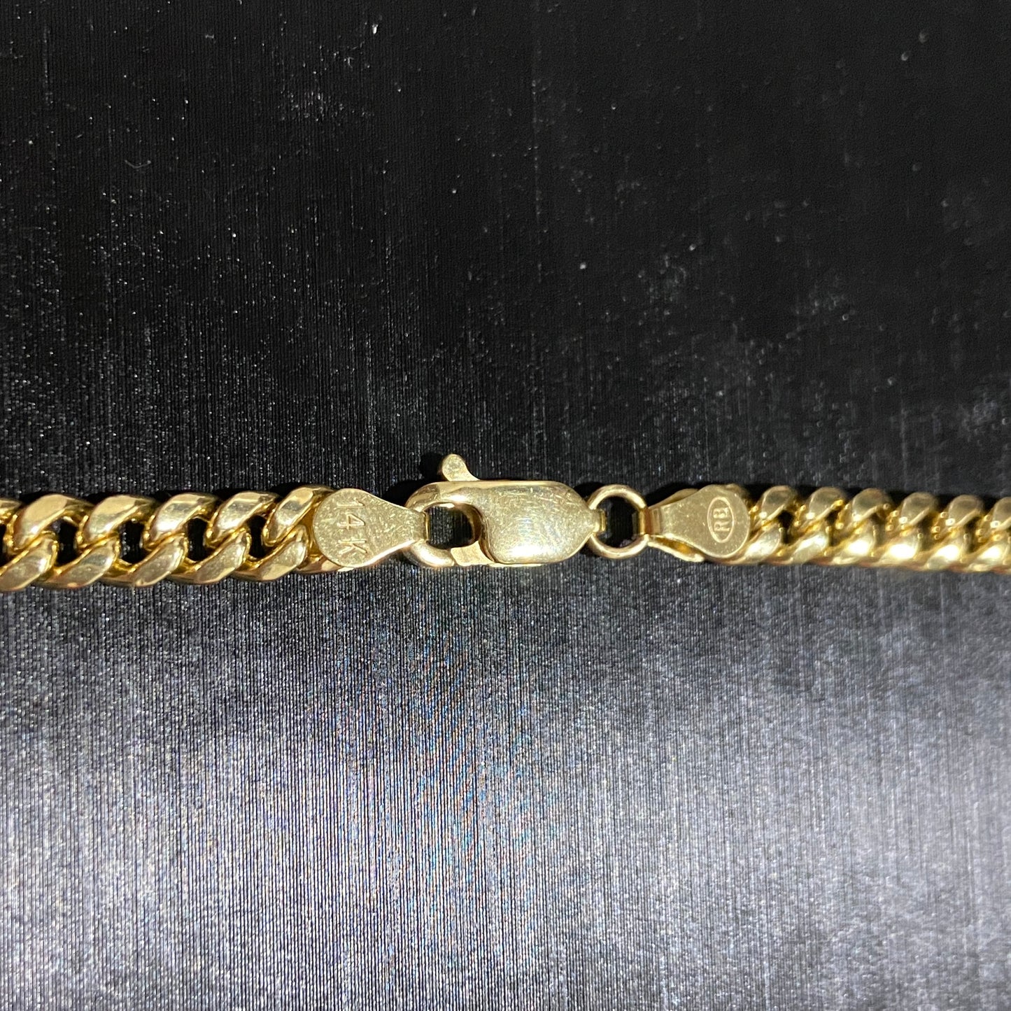 Massive echte 14 Karat Gold Miami Cuban Link Kette 20 Zoll 5 mm