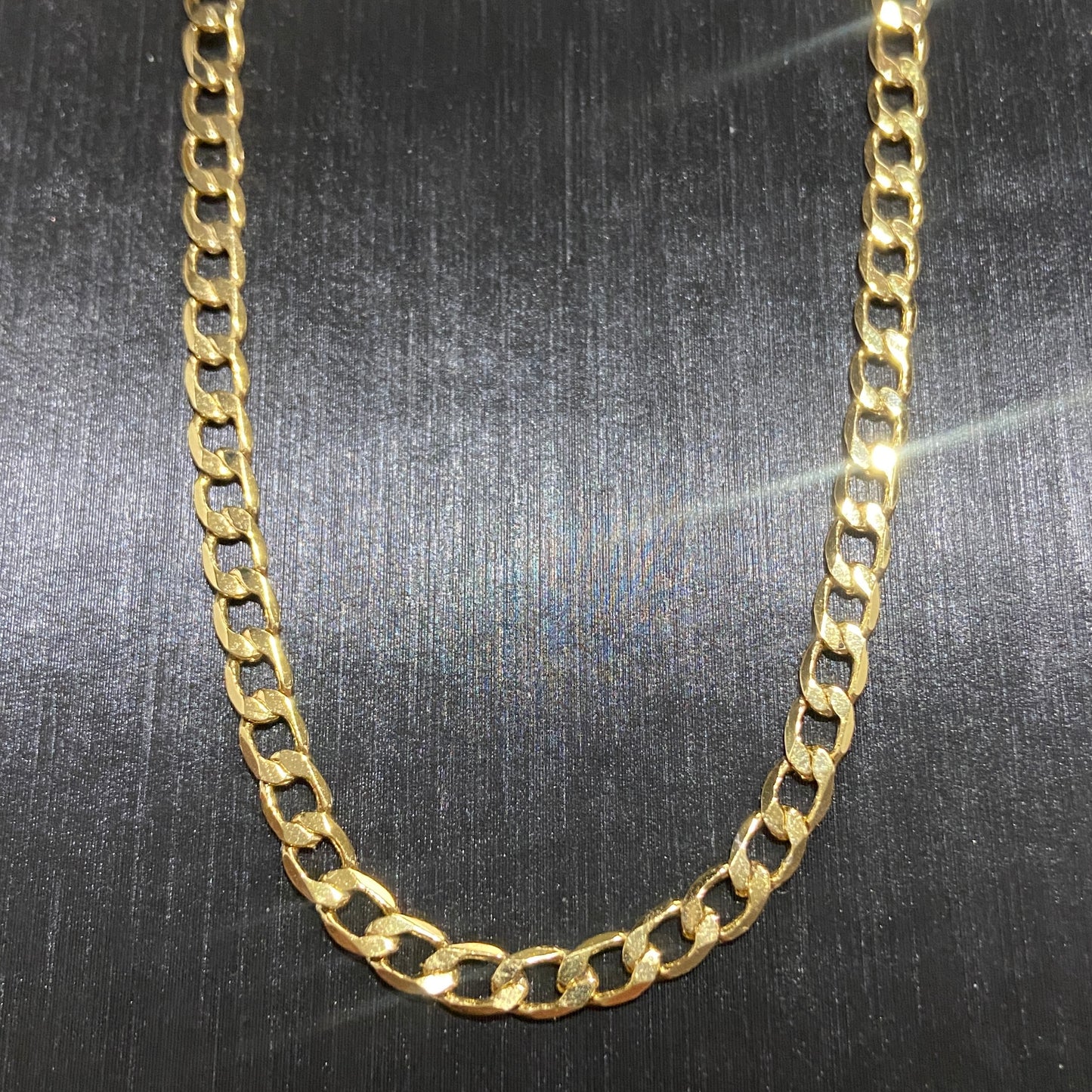 Solid Real 14k Gold Cuban Link Chain Necklace 20in 4mm