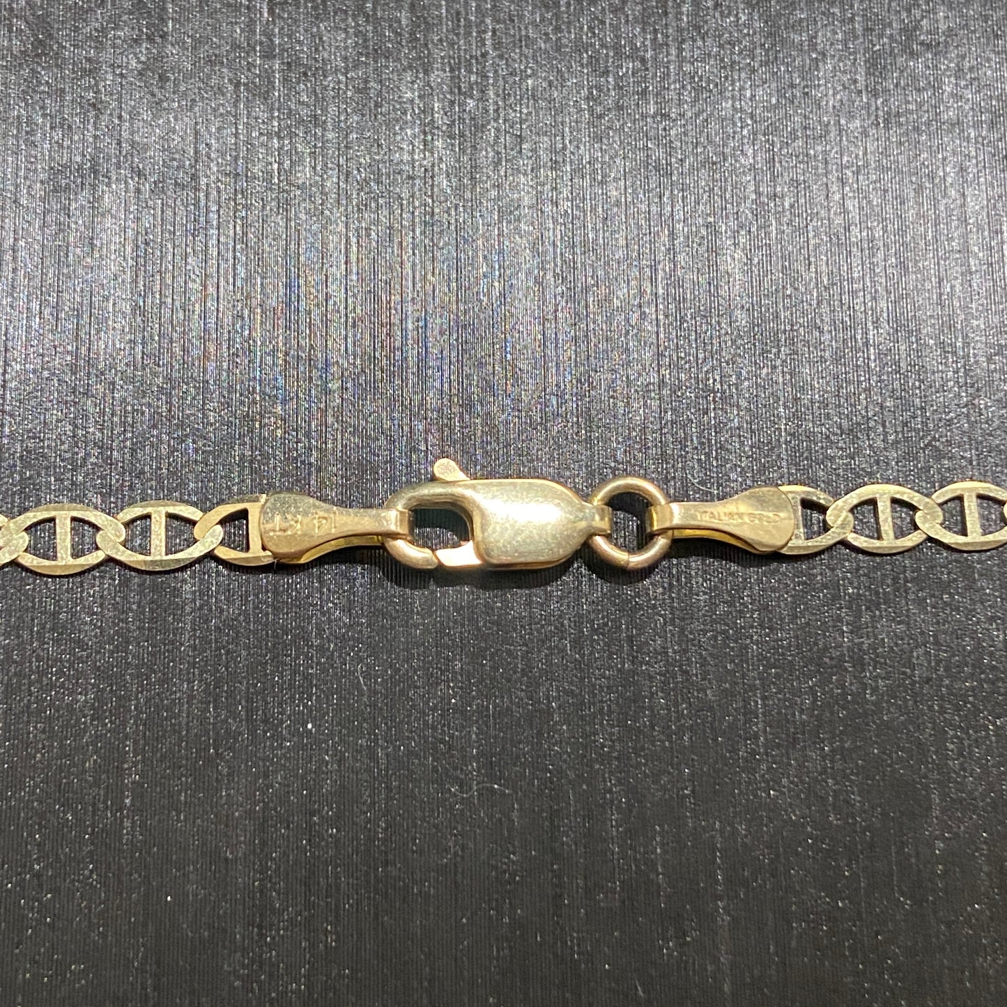 Solid Real 14k Gold Mariner Link Chain 20in 3mm