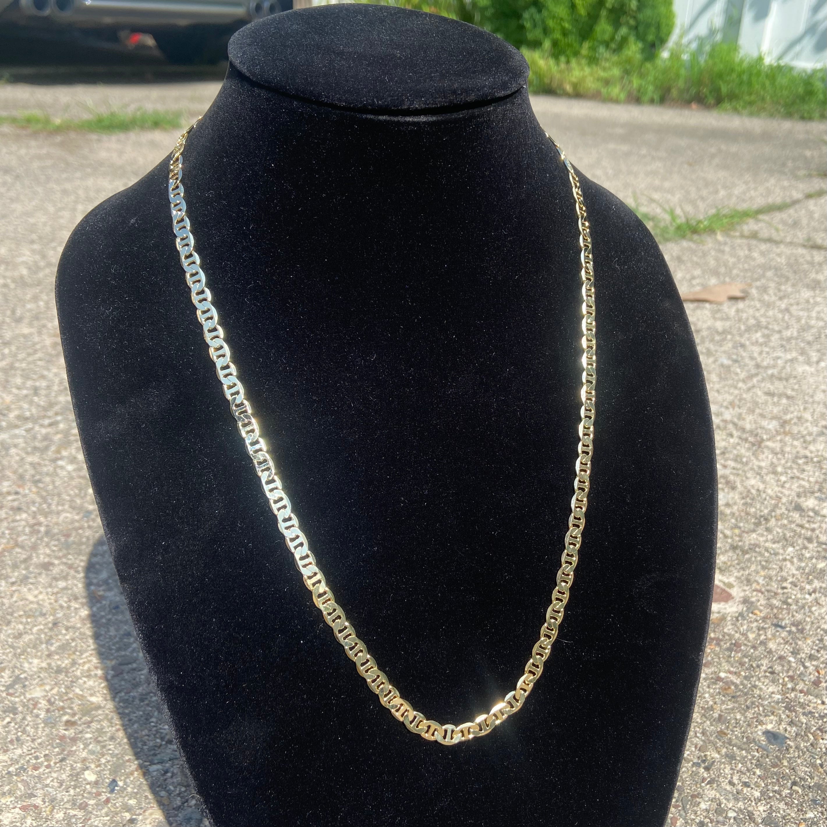 Gold Mariner Link Chain 20in 6mm