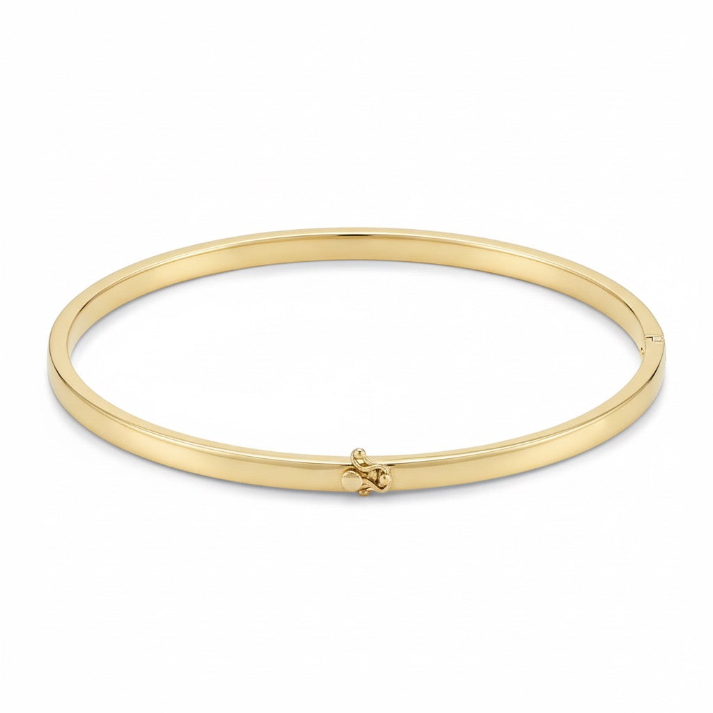 Solid Real 14k Gold Bangle