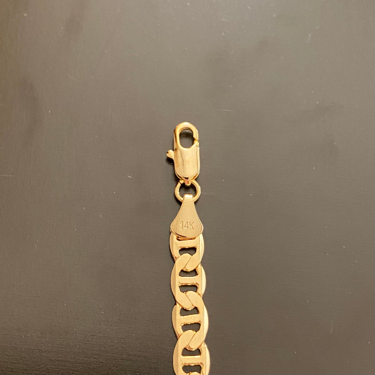 14k Gold Layered Mariner Link Chain 24in 6mm