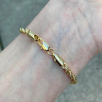14k Gold Layered Rope Bracelet 8in 4mm - Prestige Jewelry