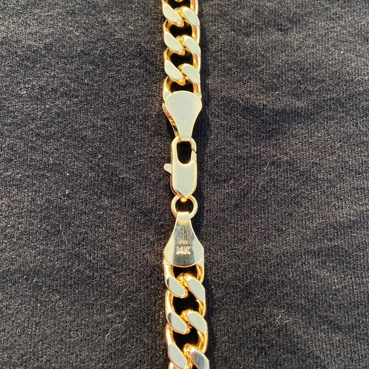 14k Gold Layered Cuban Link Chain 30in 8mm
