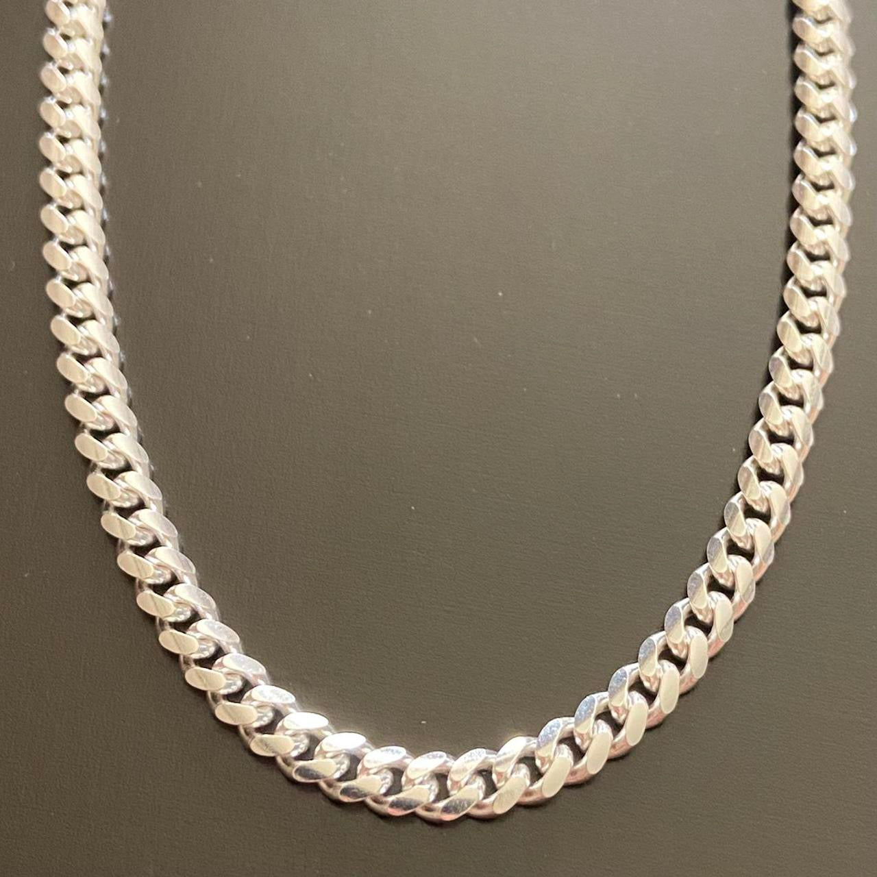 Solid Silver Miami Cuban Link 18in 4mm