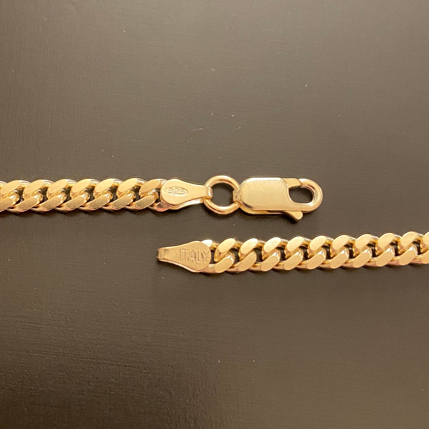 14k Gold Vermeil Miami Cuban Link Chain 20in 4mm