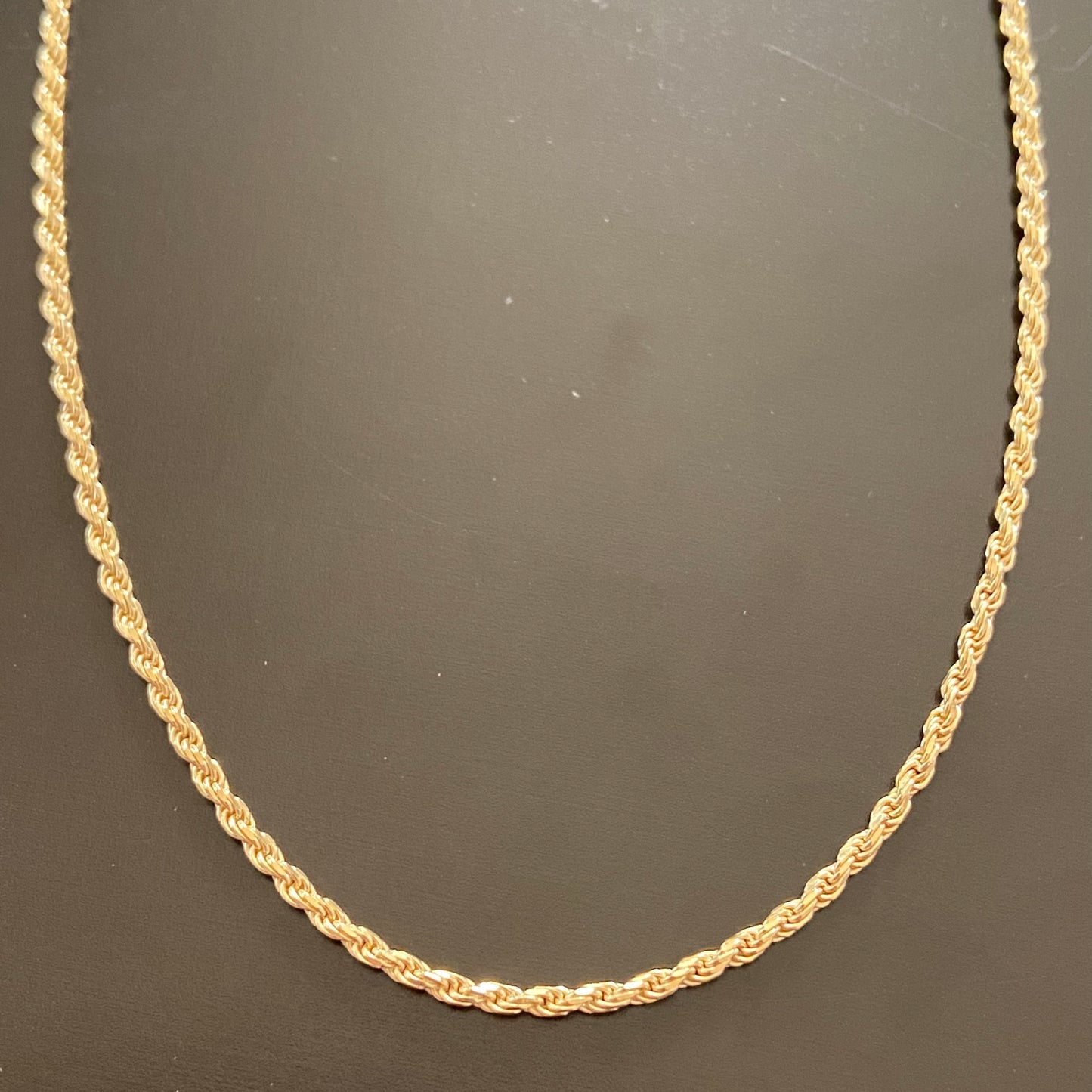 14k Gold Vermeil Rope Chain Set
