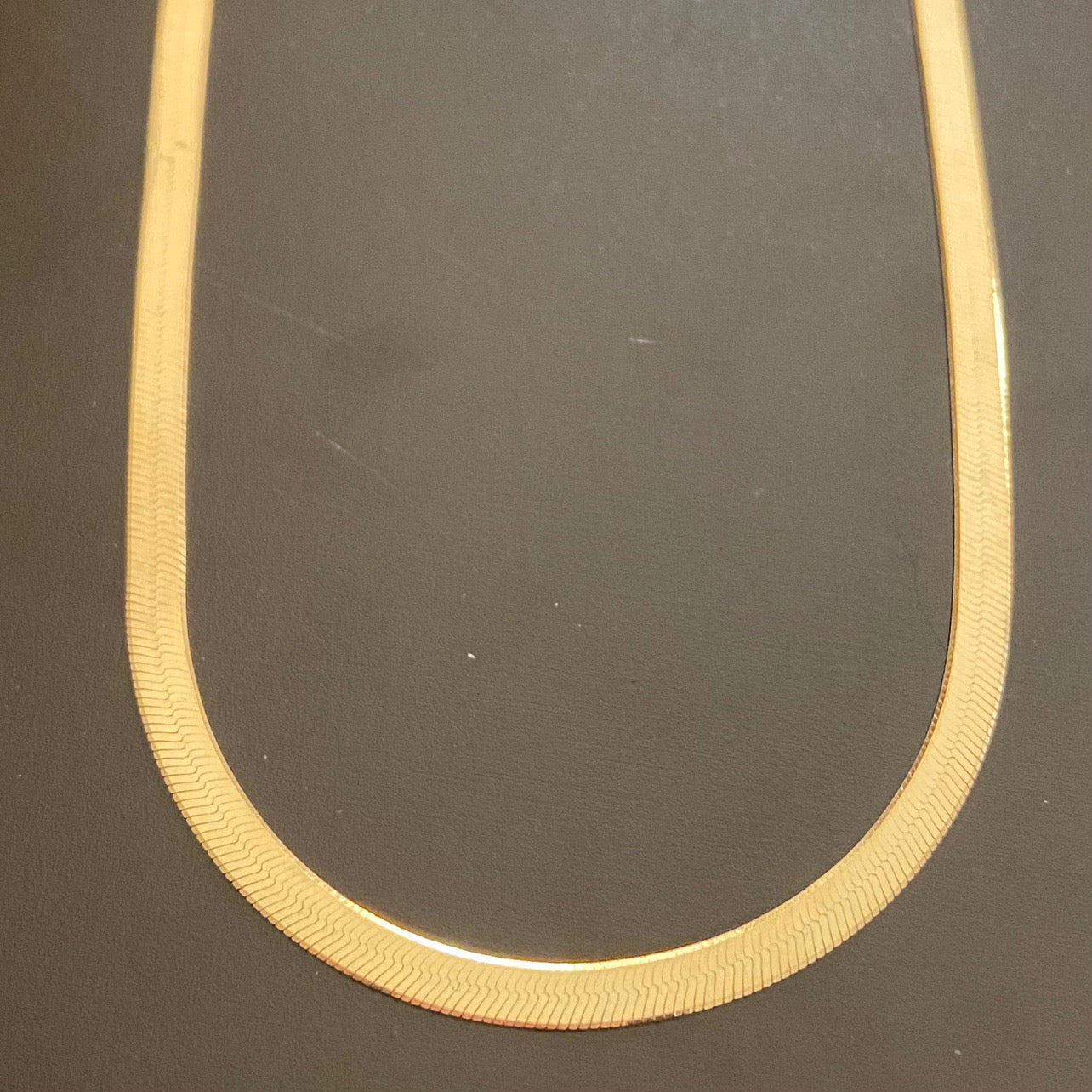 14k Gold Vermeil Herringbone Chain 20in 3mm