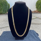 14k Gold Layered Cuban Link Chain 30in 8mm - Prestige Jewelry