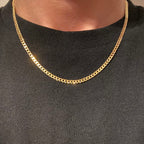 14k Gold Vermeil Cuban Chain 3mm 18in - Prestige Jewelry