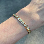 14k Gold Layered Mariner Link Bracelet 8in 6mm - Prestige Jewelry