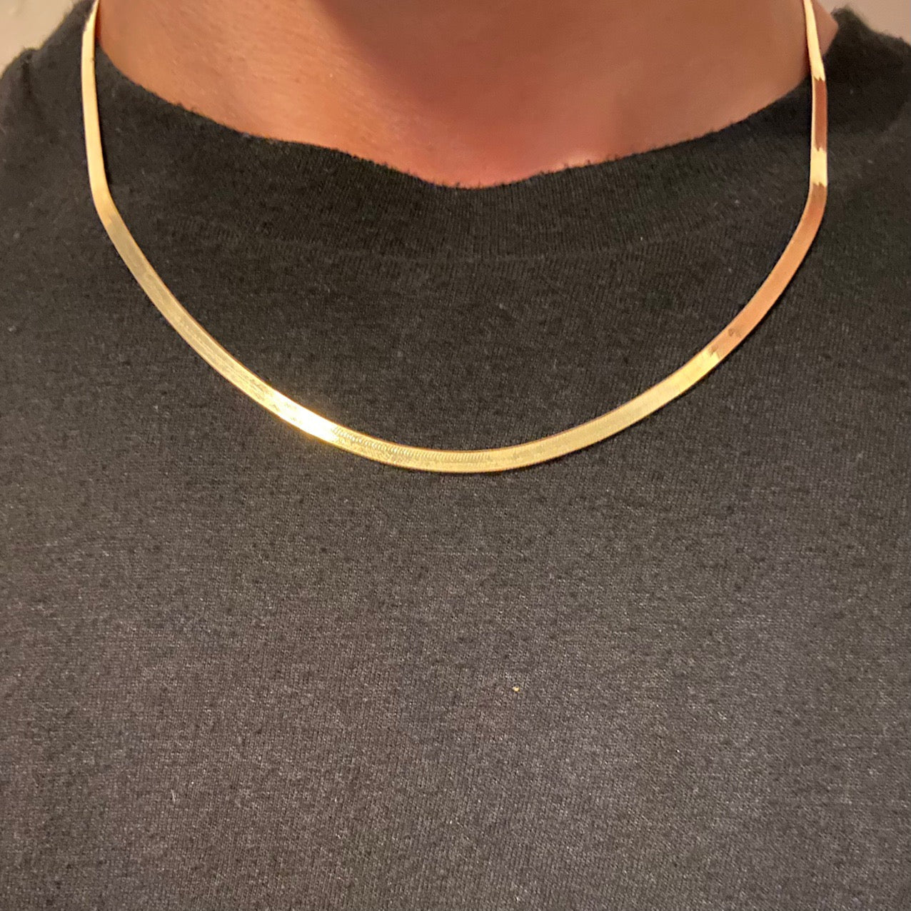 14K Yellow Gold Estate Herringbone Chain – Long's Jewelers