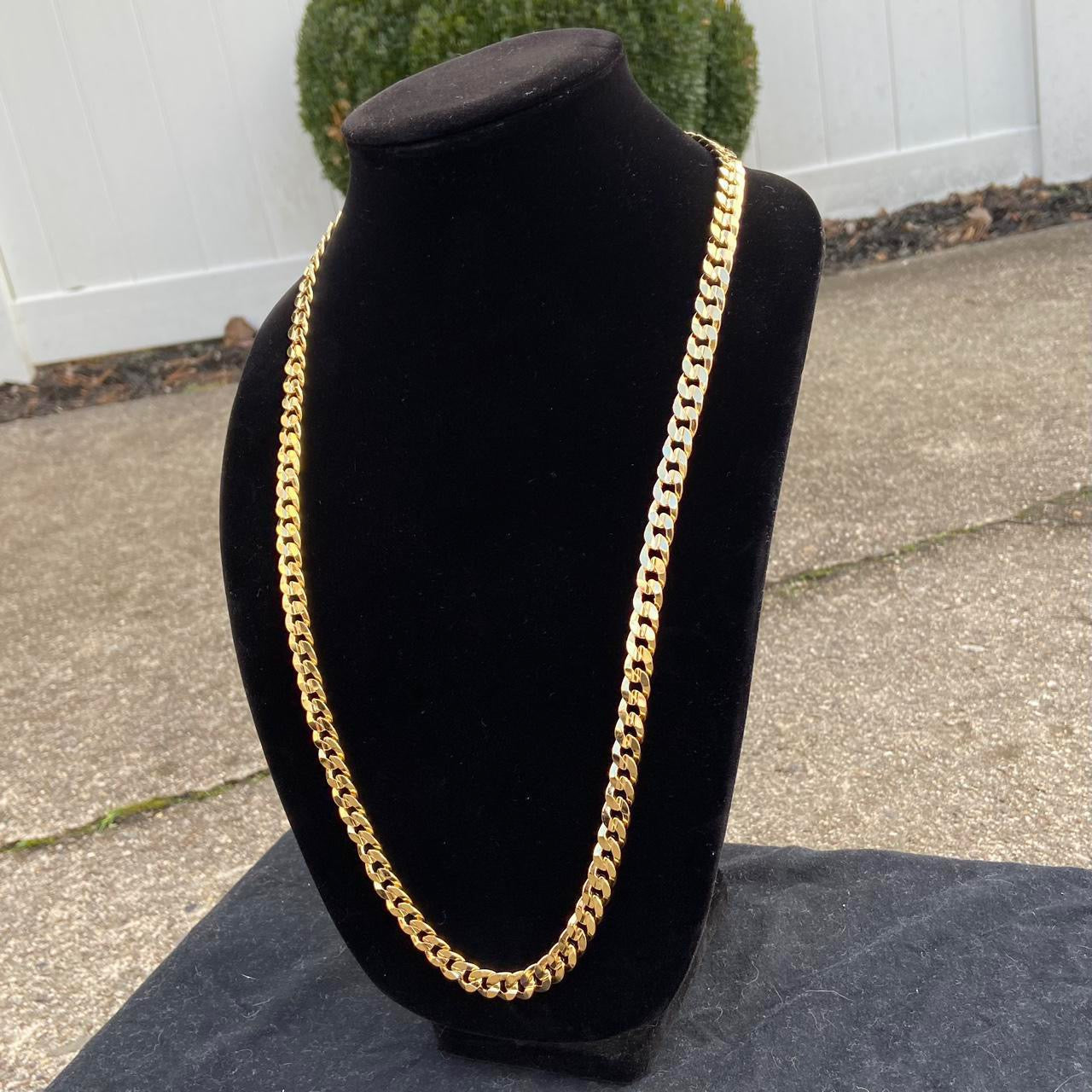 14k Gold Layered Cuban Link Chain 30in 10mm