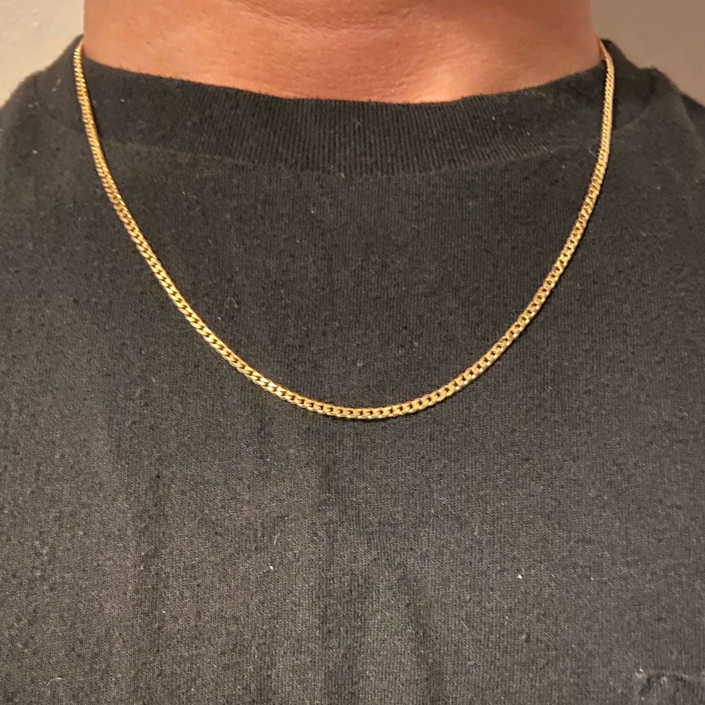 Solid Real 14k Gold Cuban Link Chain 20in 3mm